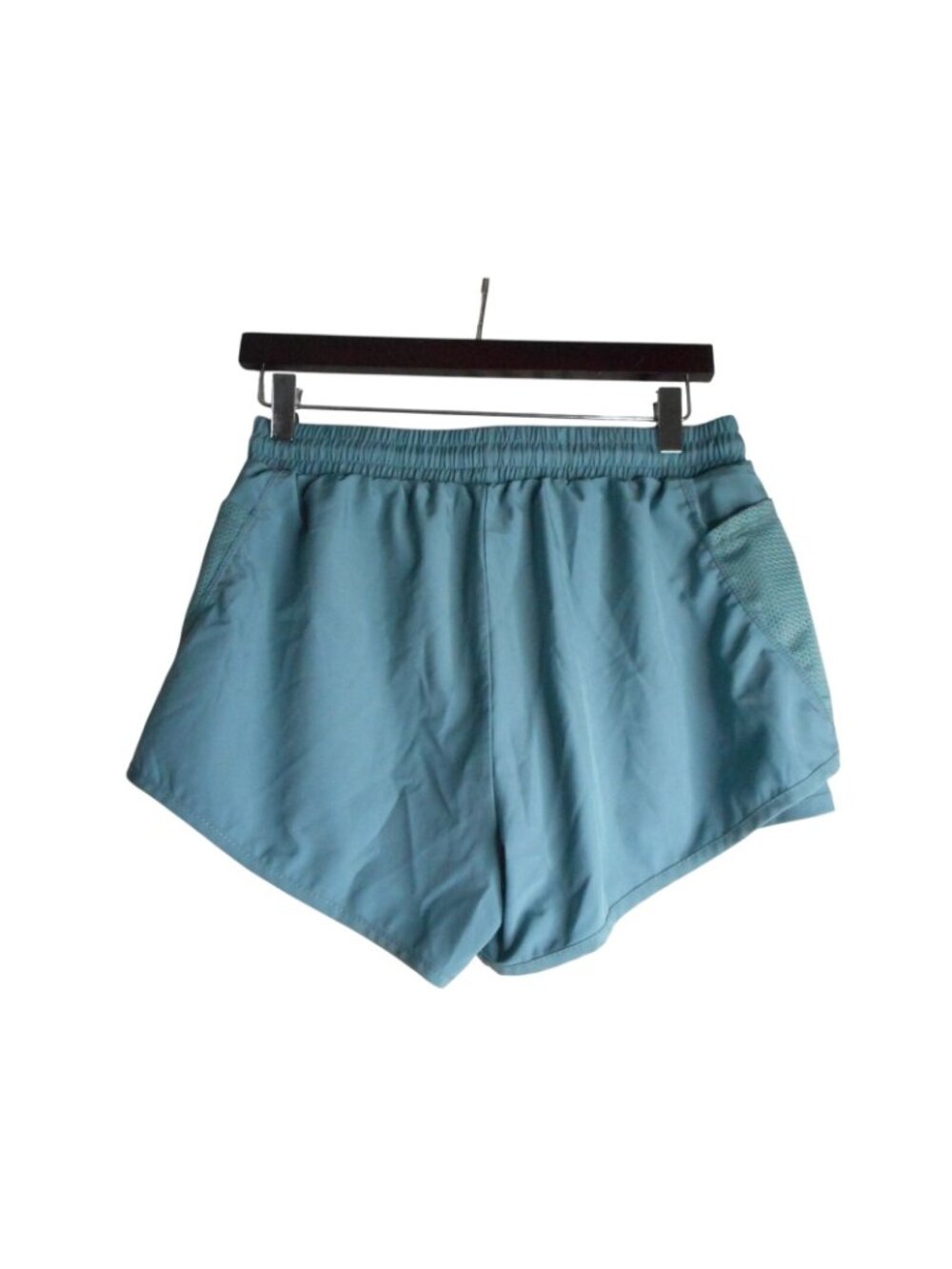 sage green running Shorts  elastic drawstring waist sz L - Picture 4 of 4